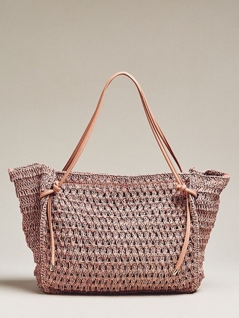 Dolce Vita Blush Pink Woven Tote